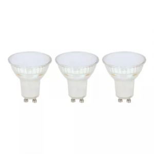 Lot 3 ampoules LED spot réflecteur GU10 450lm 4.8W = 50W Ø5cm Diall blanc chaud