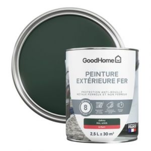 Peinture extérieure fer anti-rouille GoodHome RAL 6005 vert dalkey brillant 2.5L