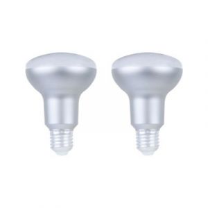 Lot 2 ampoules LED Réflecteur (R80) E27 806lm 7.3W = 60W Ø8cm Diall blanc chaud