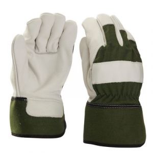 Gants de manutention en cuir vert Verve - Taille 9 (L)