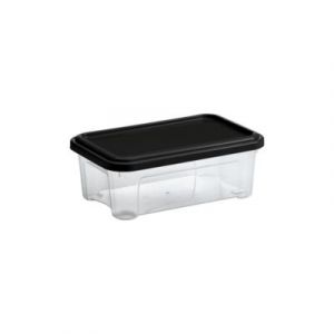Lot de 5 boîtes de rangement Tontarelli Combi Box 2,5 L couvercle noir