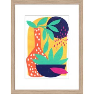 Image encadr&eacute;e fleurs Dada Art l.30 x H.40 cm multicolore