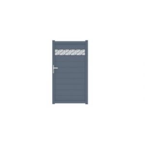 Portillon auteuil orient 100x179,6 cm Gris anthracite 7016 Jardimat