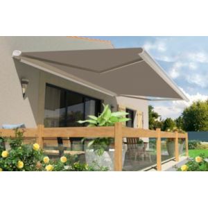 Store banne motoris&eacute; avec coffre int&eacute;gral Arizona S130 - armature blanche - 4 x 3,5m Sunstyl