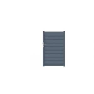 Portillon cesson 100x160 cm Gris anthracite 7016 Jardimat