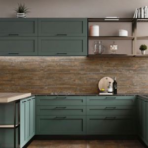 Mosaïque murale en grès cérame émaillé effet béton cuivre mat L.60 x l.30 cm x ép.8mm, Malt