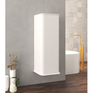 Colonne de salle de bains à suspendre 1 porte H.123 cm, blanc mat, IDRA