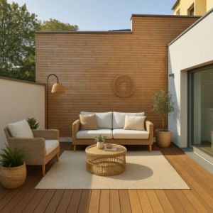 Clin pour bardage en épicéa vert L.2,10m Wood2wood