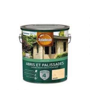 Lasure extérieure de protection pour abris et palissades en bois Xyladecor mat 5L incolore