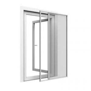 Store moustiquaire enroulable blanc pour fenêtre 150 x 220 cm