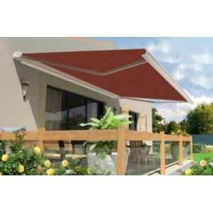 Store banne motoris&eacute; avec coffre int&eacute;gral Arizona T136 - armature blanche - 6 x 3,5m Sunstyl