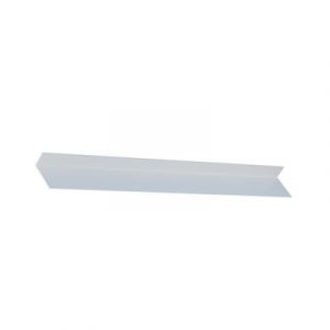 Habillage pour fenêtre et baie coulissante alu blanc 60 x 30 mm