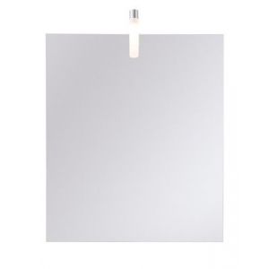 Miroir de salle de bains lumineux LED coloris argent l.60 x P.10 x H.70 cm, Opah