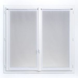 Vitrage Charlotte l.90 x H.190 cm blanc