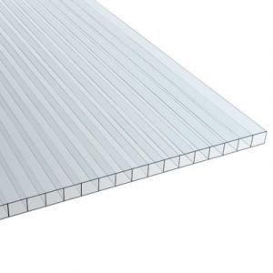 Plaque polycarbonate transparent 300 x 100 cm, &eacute;p. 10mm (vendue &agrave; la plaque)