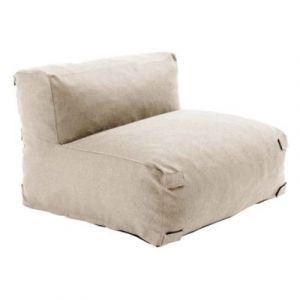 Fauteuil de jardin tissu polypropyl&egrave;ne olefin beige Oviala Mixi