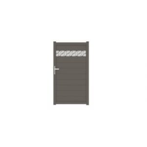 Portillon Portillon auteuil orient 100x179,6 cm Gris beige 7006 Jardimat