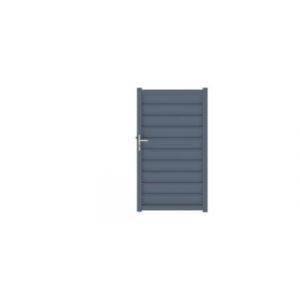 Portillon cesson 100x176 cm Gris anthracite 7016 Jardimat
