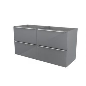 Meuble sous vasque suspendu gris brillant l.120 x H.60 x P.45 cm, GoodHome Imandra