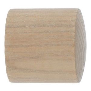 Embout bouchon pour barre &agrave; rideau Symi bois de fr&ecirc;ne beige naturel &Oslash;28mm GoodHome