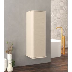 Colonne de salle de bains à suspendre 1 porte H.123 cm, beige coton mat, IDRA