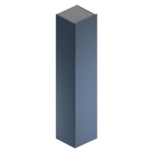 Colonne de salle de bains suspendue en mélaminé bleu mat l.35 x l.32 x H.160 cm, Alba
