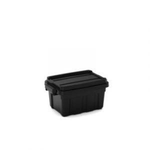 Malle de rangement 11 L Keter Tote noir avec couvercle l. 27 x H. 22 x P. 40 cm