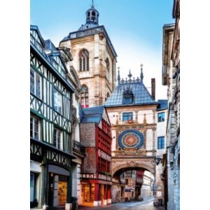 Toile imprimée Rouen montée sur châssis bois en pin 50x70 cm