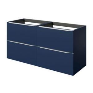 Meuble sous vasque suspendu bleu nuit mat l.120 x H.60 x P.45 cm, GoodHome Imandra