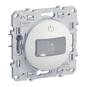 Interrupteur détecteur de présence et de mouvement Schneider Electric Odace blanc