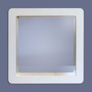 Hublot de porte Skylab MDF pr&eacute;peint 42 x 42 cm