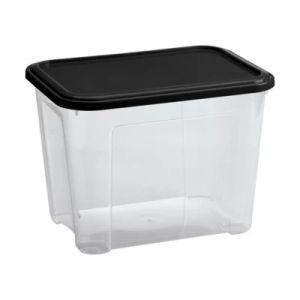 Lot de 3 bo&icirc;tes de rangement Tontarelli Combi Box 18 L couvercle noir