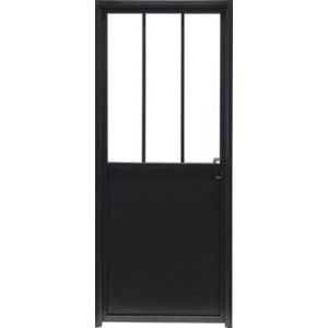 Bloc porte 3 vitrages poussant gauche H 204 X L 83 cm
