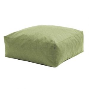 Pouf de jardin tissu polypropyl&egrave;ne olefin vert Oviala Mixi