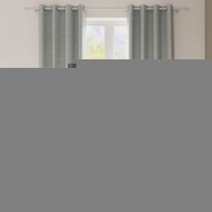 Rideau occultant &agrave; &oelig;illets effet flanelle Dumi gris L.260 x l.140cm GoodHome