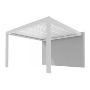 Pergolas bioclimatique adossée summer Proloisirs L.4 x l.4m blanc