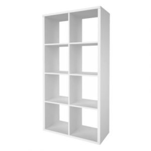 &Eacute;tag&egrave;re modulable 8 cubes GoodHome Mixxit blanc l. 73,5cm x H. 142,6cm