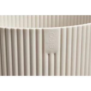 Cache-pot rond en plastique blanc lin Elho Vibes &oslash;22cm