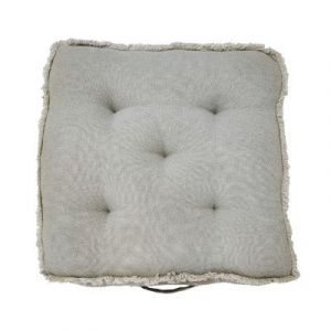 Coussin de sol Ornami L.65 x l.65 cm natte gris