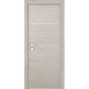 Bloc-porte Triaconta grigio H.204 x l.83 cm, poussant droit