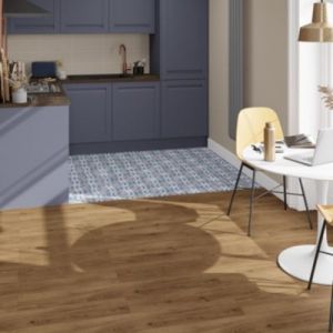 Dalle PVC clipsable Mambo 63x32 cm d&eacute;cor carreaux ciment multico GoodHome (vendue au carton)