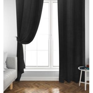 Rideau occultant thermique Tundra anthracite L.240 x l.140cm