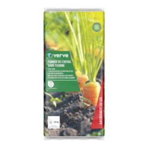 Fumier de cheval sans tourbe Verve 20 kg pour nourrir et améliorer le sol