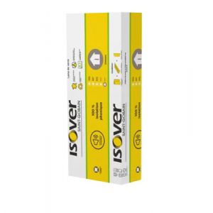 Panneau laine de verre Cloisons kraft, 1,35 x 0,6 m, &eacute;p. 45 mm - Isover