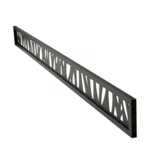 Lame d&eacute;corative Feuilles Neva Klikstrom L.179 x H.14,5 cm aluminium anthracite