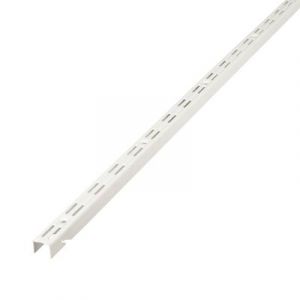 Crémaillère double perforation Poppit fixation facile 50 cm blanc Form