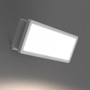 Projecteur mural LED ext&eacute;rieur blanc 50 W 6250 lm sans d&eacute;tecteur IP65, GoodHome Davern