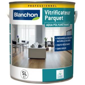 Vitrificateur parquet professionnel Aqua Blanchon bois brut mat 5L