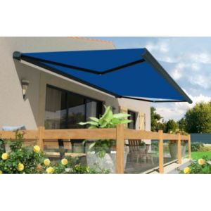 Store banne motoris&eacute; avec coffre int&eacute;gral Arizona T119 - armature grise - 6 x 3,5m Sunstyl