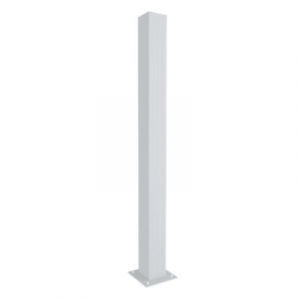 Poteau aluminium sur platine blanc 15 x 15 x 180 cm 4ALU